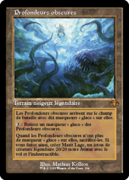 Profondeurs obscures, carte Magic DMR 394 — extension Dominaria Remastered