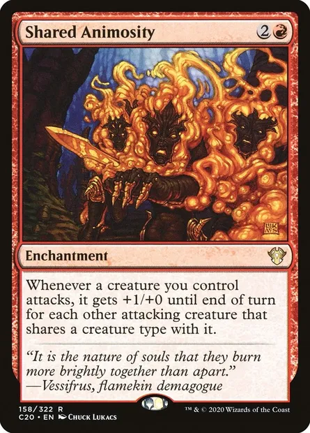 Shared Animosity, Magic card C20 158 — Commander 2020 set