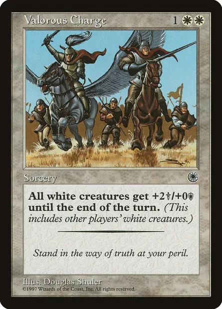 Valorous Charge, Magic card POR 34 — Portal set