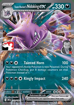 Team Rocket's Nidoking ex, Pokémon card PPS 119-6 — Play! Pokémon Prize Pack Series set