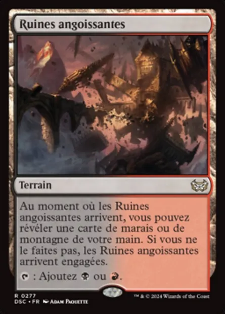 Ruines angoissantes, carte Magic DSC 277 — extension Duskmourn: House of Horror Commander