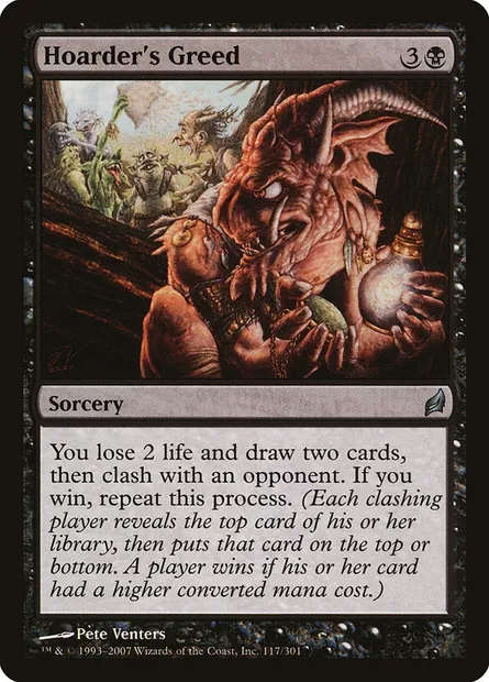 Hoarder's Greed, Magic card LRW 117 — Lorwyn set