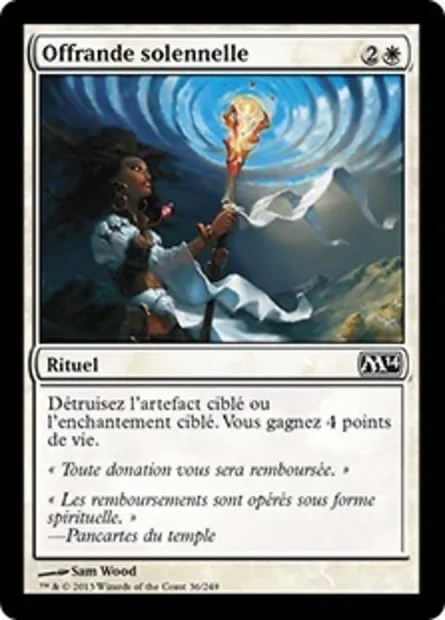 Offrande solennelle, carte Magic M14 36 — extension Magic 2014