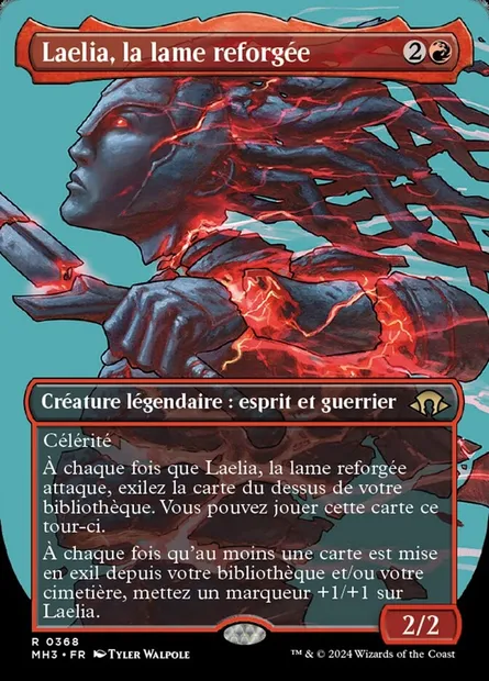 Laelia, la lame reforgée, carte Magic MH3 368 — extension Modern Horizons 3