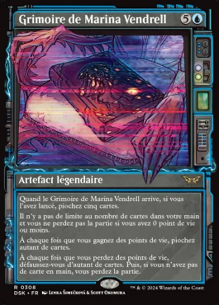 Grimoire de Marina Vendrell, carte Magic DSK 308 — extension Duskmourn: House of Horror