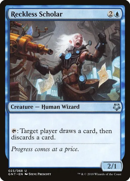 Reckless Scholar, Magic card GNT 23 — Game Night set