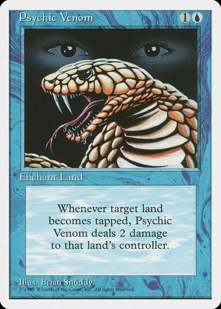 Psychic Venom, Magic card 4ED 96 — Fourth Edition set