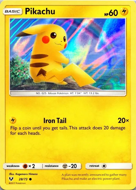 Pikachu, carte Pokémon TDX 028-7 — extension Theme Deck & Blisters Exclusives