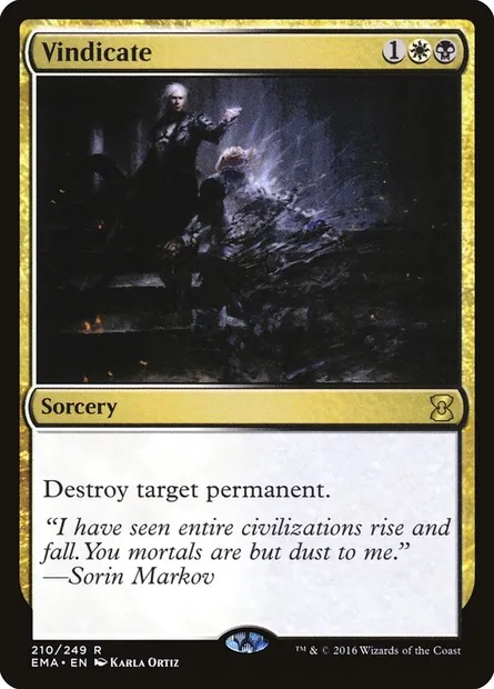 Justification, carte Magic EMA 210 — extension Eternal Masters