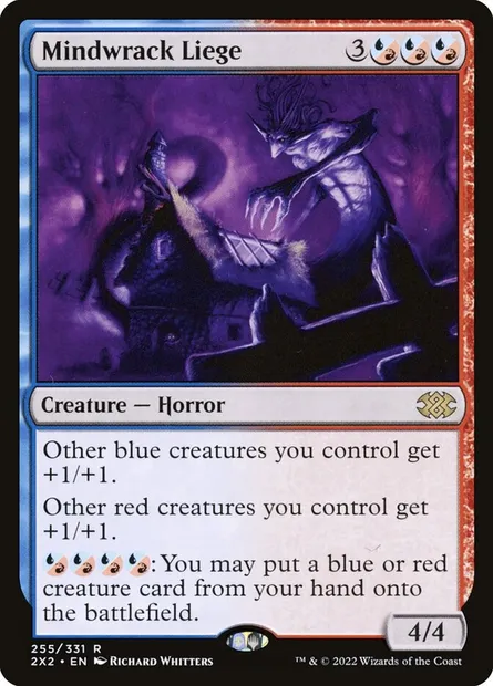 Mindwrack Liege, Magic card 2X2 255 — Double Masters 2022 set