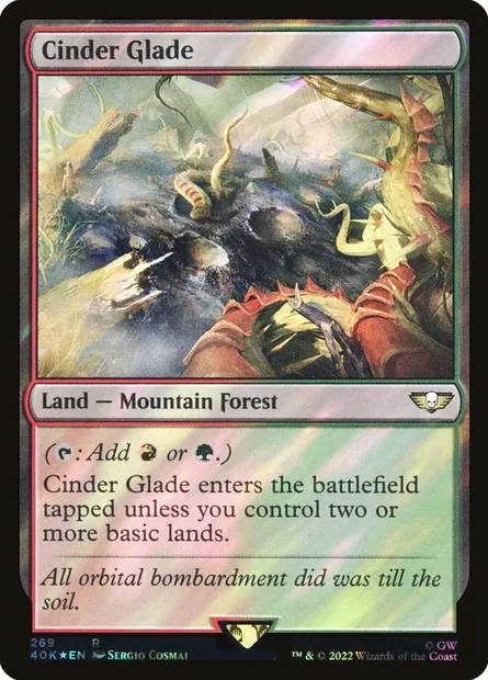 Clairière de scories, carte Magic 40K 269★ — extension Warhammer 40,000 Commander