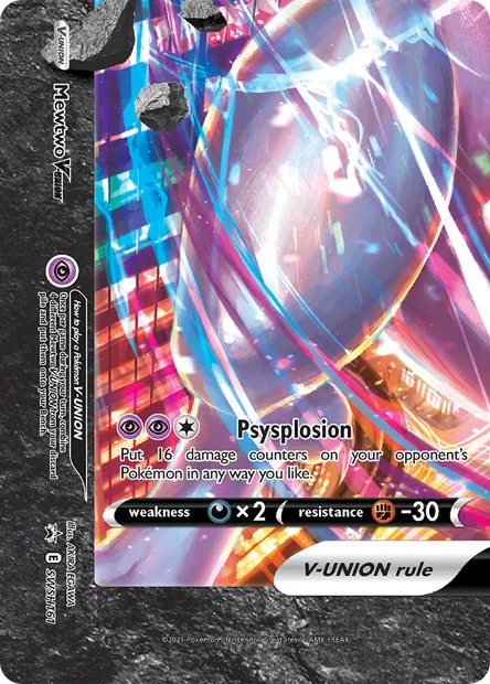 Mewtwo V-UNION, Pokémon card SWSH 161 — SWSH Black Star Promos set