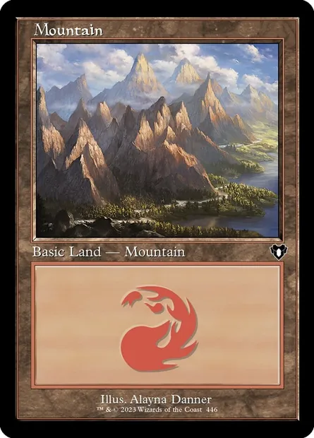 Mountain, Magic card CMM 446 — Commander Masters set