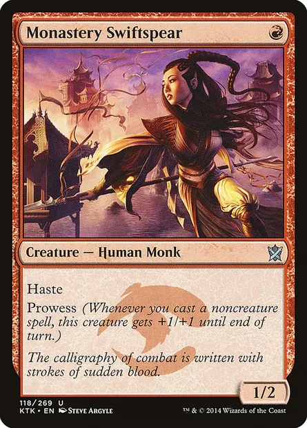 Monastery Swiftspear, Magic card KTK 118 — Khans of Tarkir set