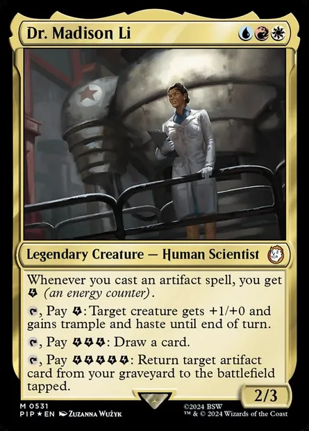 Dr Madison Li, carte Magic PIP 531 — extension Fallout