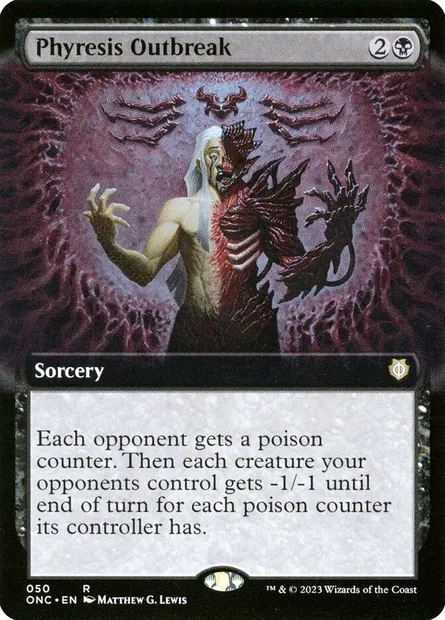 Phyresis Outbreak, Magic card ONC 50 — Phyrexia: All Will Be One Commander set