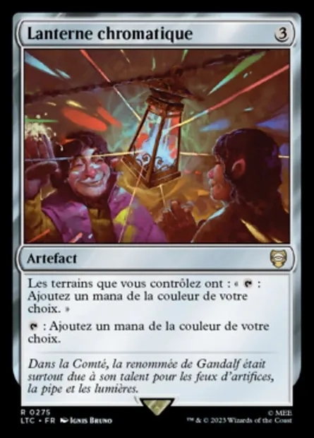 Lanterne chromatique, carte Magic LTC 275 — extension Tales of Middle-earth Commander