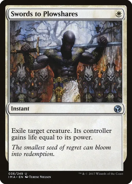 Swords to Plowshares, Magic card IMA 36 — Iconic Masters set