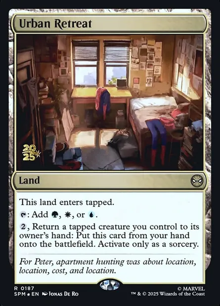 Urban Retreat, Magic card PSPM 187s — Marvel's Spider-Man Promos set