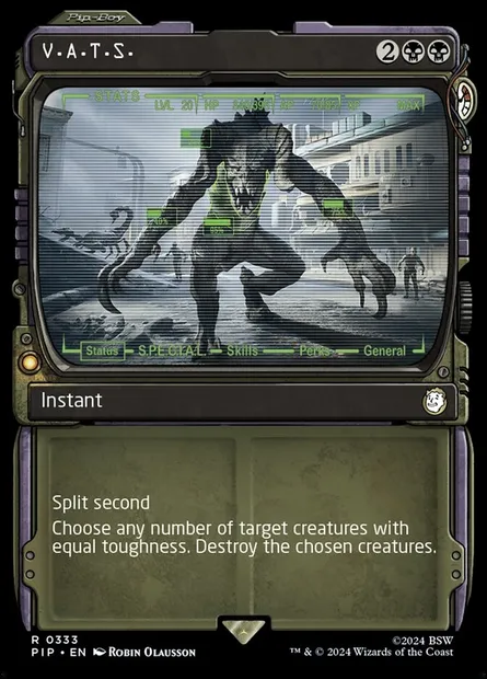 S.V.A.V., carte Magic PIP 333 — extension Fallout