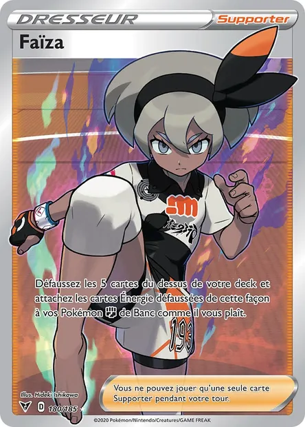 Faïza, carte Pokémon VIV 180 — extension Voltage Éclatant