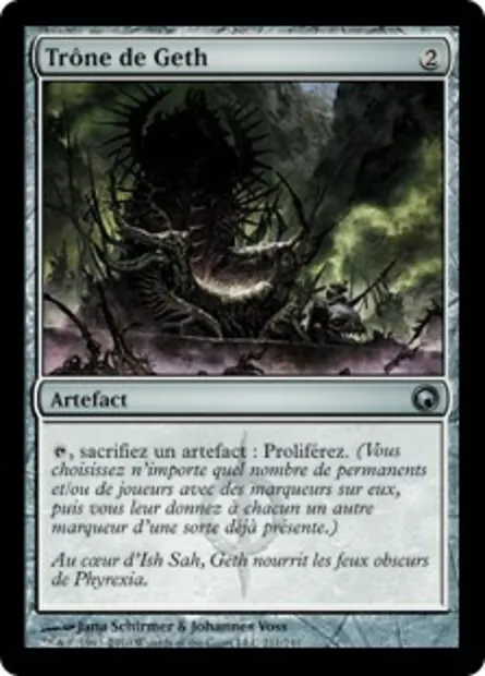 Trône de Geth, carte Magic SOM 211 — extension Cicatrices de Mirrodin