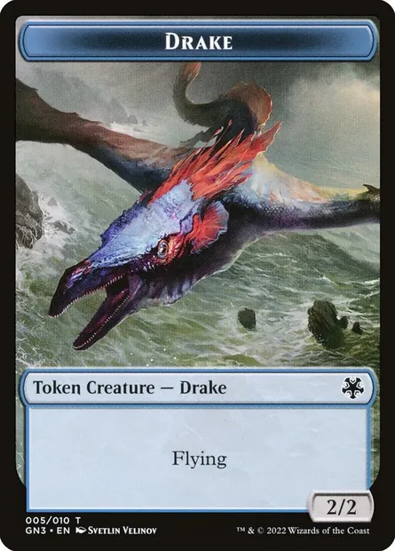 Drake, Magic card TGN3 5 — Game Night: Free-for-All Tokens set