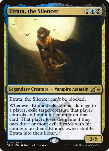 Etrata, the Silencer, Magic card GRN 170 — Guilds of Ravnica set