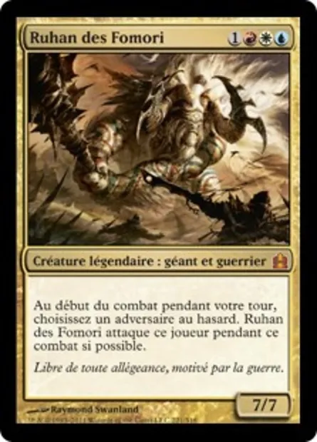 Ruhan des Fomori, carte Magic CMD 221 — extension Commander 2011