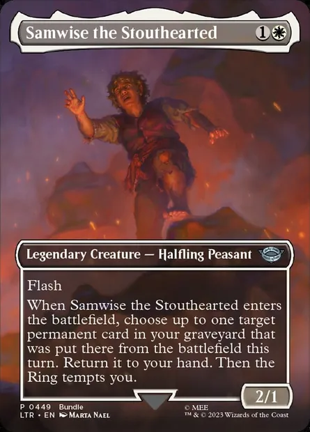 Samwise the Stouthearted, Magic card LTR 449 — The Lord of the Rings: Tales of Middle-earth set