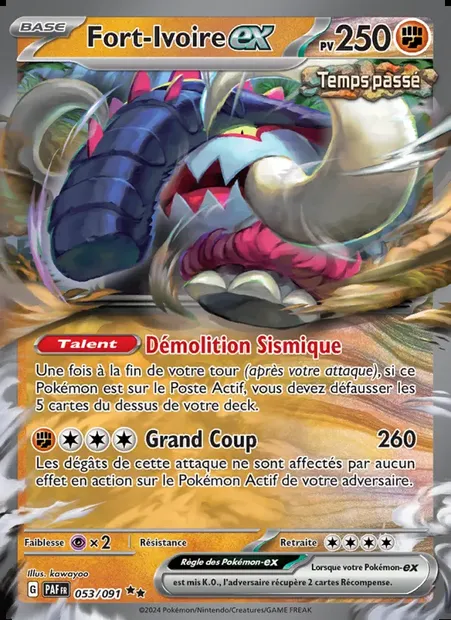 Fort-Ivoire-ex, carte Pokémon PAF 053 — extension Destinées de Paldea