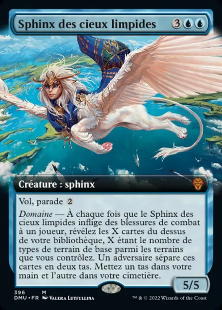 Sphinx des cieux limpides, carte Magic DMU 396 — extension Dominaria Uni