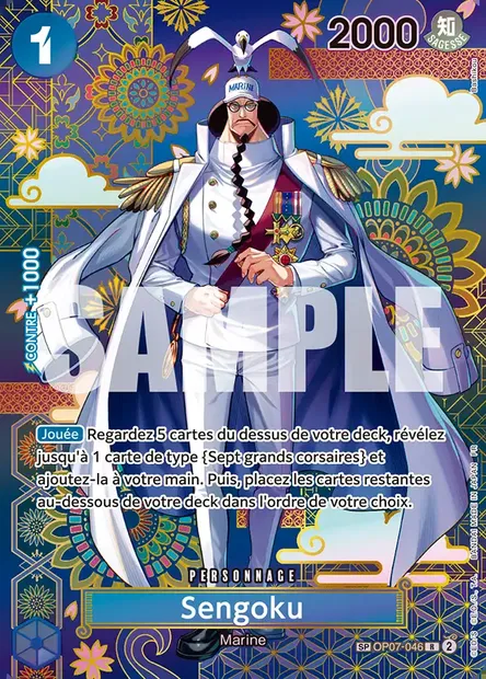 Sengoku, carte One Piece OP07-046 — extension 500 YEARS IN THE FUTURE