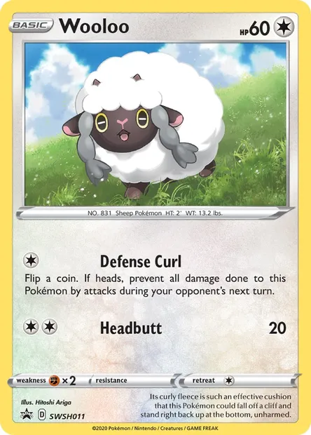 Wooloo, Pokémon card SWSH 011 — SWSH Black Star Promos set