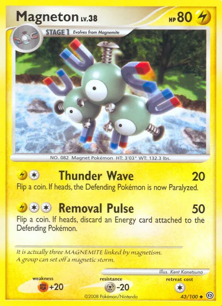 Magnéton, carte Pokémon SF 43 — extension Tempête