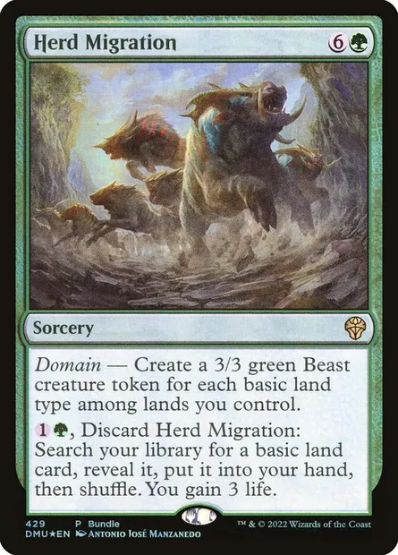 Herd Migration, Magic card DMU 429 — Dominaria United set