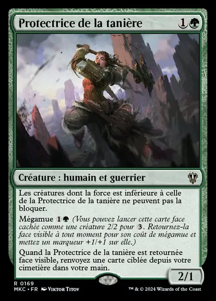 Protectrice de la tanière, carte Magic MKC 169 — extension Murders at Karlov Manor Commander