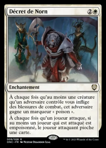 Décret de Norn, carte Magic ONC 9 — extension Phyrexia: All Will Be One Commander