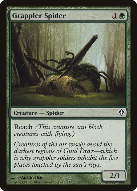 Grappler Spider, Magic card WWK 102 — Worldwake set