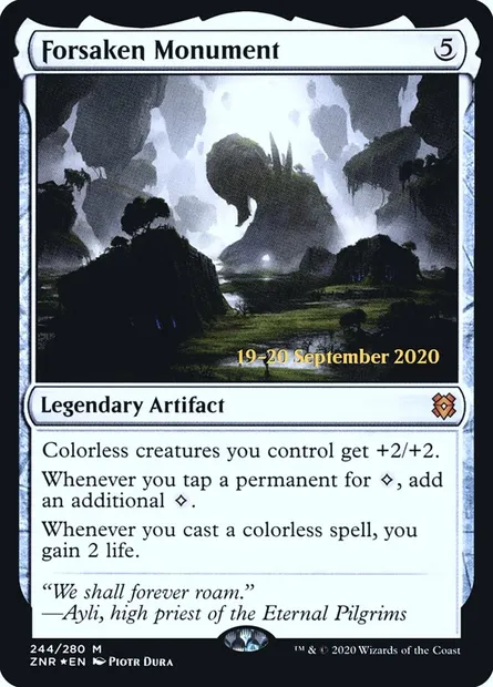 Monument abandonné, carte Magic PZNR 244s — extension Zendikar Rising Promos