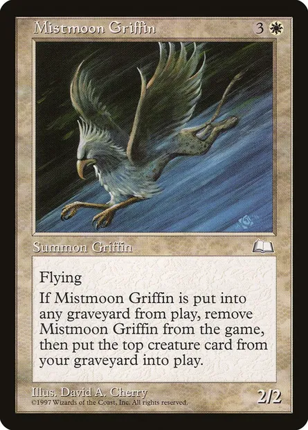 Mistmoon Griffin, Magic card WTH 21 — Weatherlight set