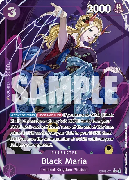 Black Maria, carte One Piece OP08-074 — extension TWO LEGENDS