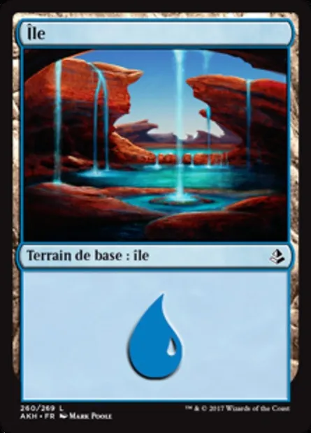 Île, carte Magic AKH 260 — extension Amonkhet