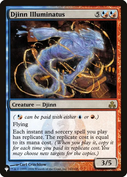 Illuminatus djinn, carte Magic PLST GPT-142 — extension The List