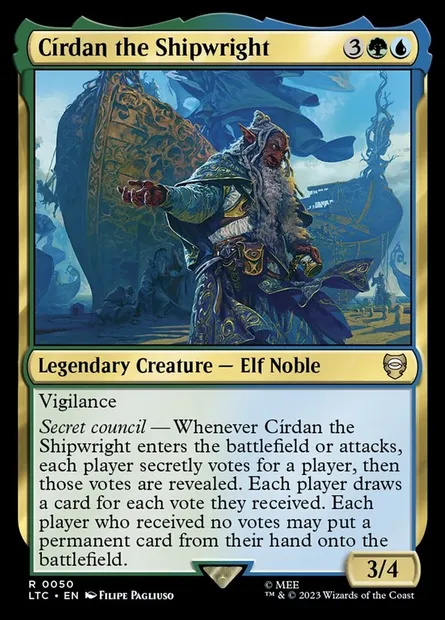 Círdan the Shipwright, Magic card LTC 50 — Tales of Middle-earth Commander set