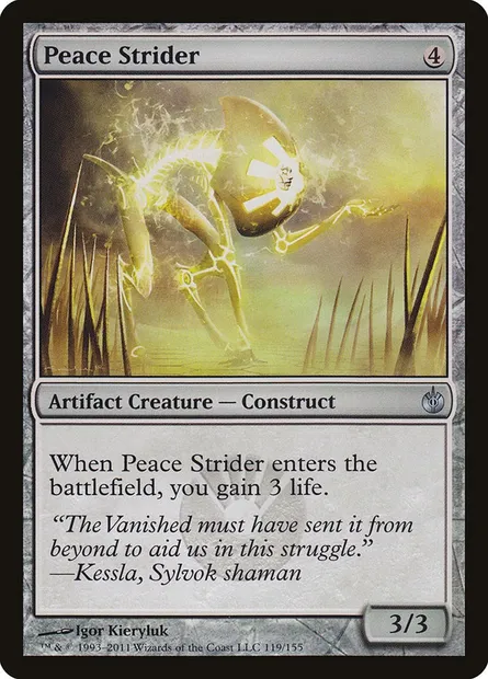 Peace Strider, Magic card MBS 119 — Mirrodin Besieged set