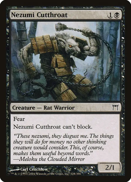 Nezumi Cutthroat, Magic card CHK 128 — Champions of Kamigawa set