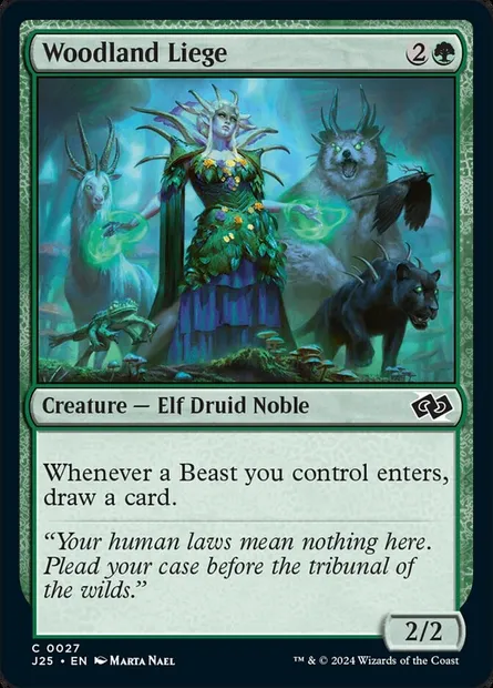 Woodland Liege, Magic card J25 27 — Foundations Jumpstart set
