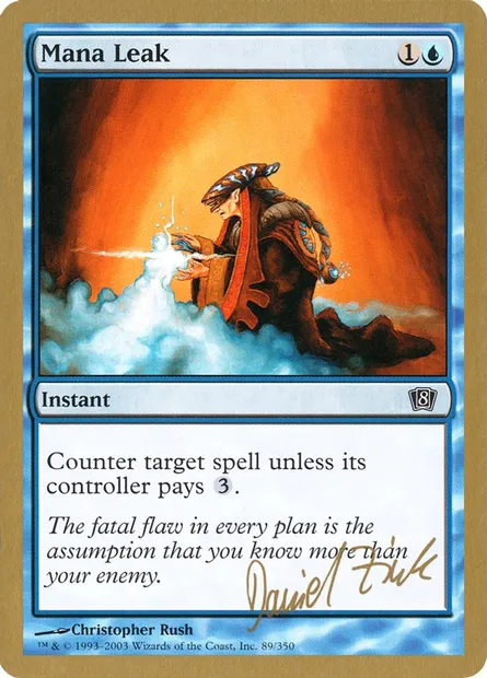 Fuite de mana, carte Magic WC03 dz89 — extension World Championship Decks 2003