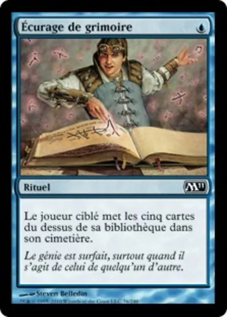Écurage de grimoire, carte Magic M11 76 — extension Magic 2011